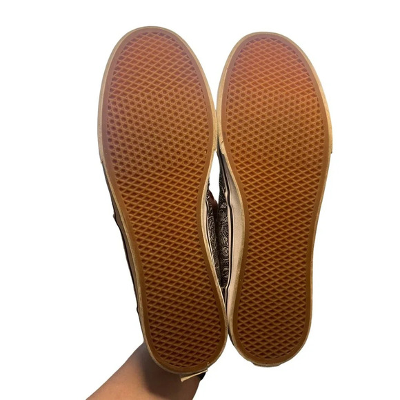 VANS‎ Atwood Low Paisley Henna Black white Canvas Sneakers Women's Size 11 - Picture 8 of 9